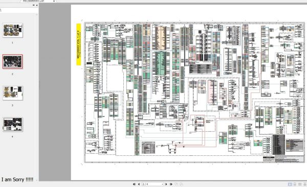 Hydraulic Mining Shovel 6015 Electrical Hydraulic System Schematics 2