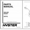 Hyster Electric Motor Hand Trucks A215 W45XT Parts Manual 897464 1