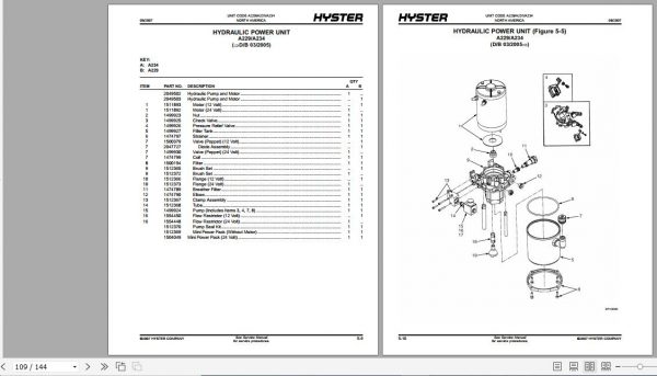 Hyster Electric Motor Hand Trucks A229 W65Z Parts Manual 1479554 4