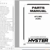 Hyster Electric Motor Hand Trucks A280 AP2.0MS Parts Manual 4054869 1