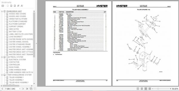 Hyster Electric Motor Hand Trucks A280 AP2.0MS Parts Manual 4054869 3