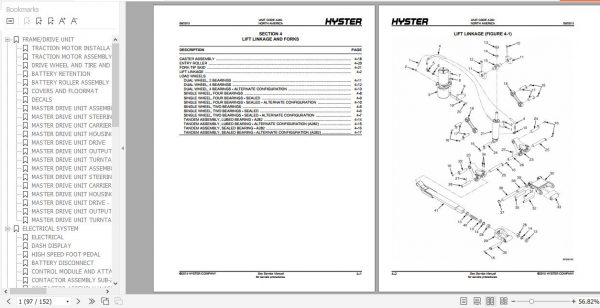 Hyster Electric Motor Hand Trucks A282 C80ZHD A373 C60ZHD Parts Manual 4092807 3