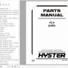 Hyster Electric Motor Hand Trucks A290 P2.0 Parts Manual 4035872 1