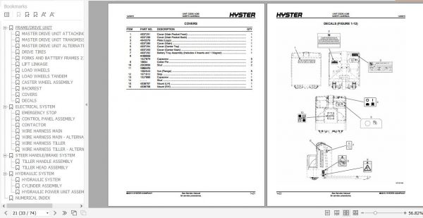 Hyster Electric Motor Hand Trucks A290 P2.0 Parts Manual 4035872 3