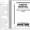 Hyster Electric Motor Hand Trucks A418 P1.6E P1.8E P2.0E P2.2E Parts Manual 4124209 1