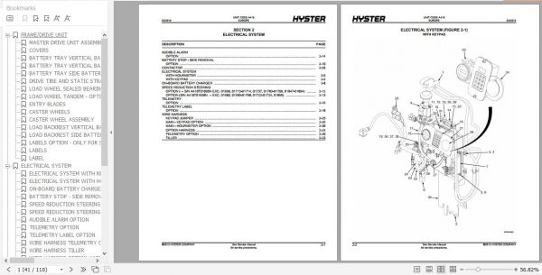 Hyster Electric Motor Hand Trucks A418 P1.6E P1.8E P2.0E P2.2E Parts Manual 4124209 2