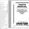 Hyster Electric Motor Hand Trucks A454 W20 40XTC Parts Manual 897977 1