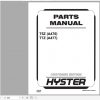 Hyster Electric Motor Hand Trucks A476 T5Z A477 T7Z Parts Manual 1524193 1