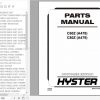 Hyster Electric Motor Hand Trucks A478 C60Z A479 C80Z Parts Manual 1524192 1