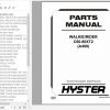Hyster Electric Motor Hand Trucks A499 C60 80XT2 Parts Manual 2033476 1