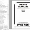 Hyster Electric Motor Hand Trucks A978 P2.0SE Parts Manual 1645148 1