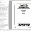 Hyster Electric Motor Hand Trucks B215 W45XT Parts Manual 897941 1