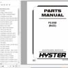 Hyster Electric Motor Hand Trucks B433 P2.0SD Parts Manual 1699713 1