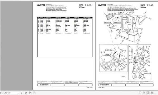 Hyster Electric Motor Hand Trucks B439 P2.0S Parts Manual 1706858 2