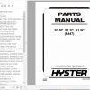 Hyster Electric Motor Hand Trucks B447 S1.0C S1.2C S1.5C Parts Manual 1626963 1