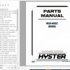 Hyster Electric Motor Hand Trucks B454 W25 40ZC Parts Manual 1524245 1