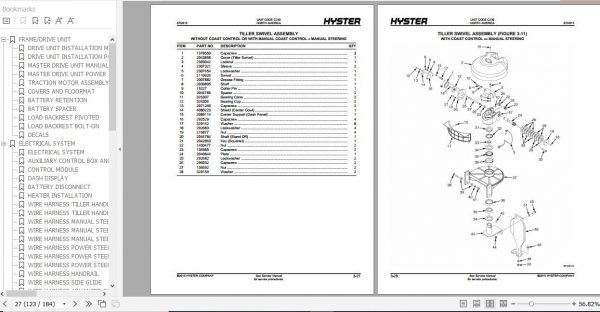 Hyster Electric Motor Hand Trucks C230 B60ZAC Parts Manual 4096116 3