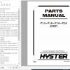 Hyster Electric Motor Hand Trucks C437 P1.3 P1.6 P1.8 P2.0 Parts Manual 1527731 1