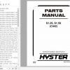 Hyster Electric Motor Hand Trucks C442 S1.2S S1.5S Parts Manual 1699700 1