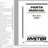 Hyster Electric Motor Hand Trucks C443 P2.5 P3.0 Parts Manual 1539264 1