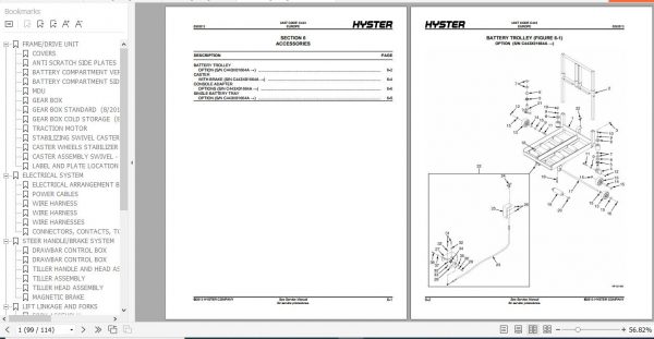 Hyster Electric Motor Hand Trucks C443 P2.5 P3.0 Parts Manual 1539264 3