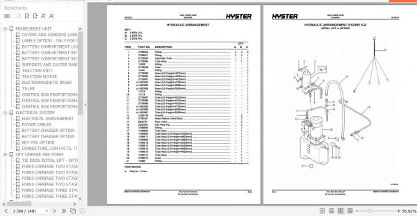 Hyster Electric Motor Hand Trucks C456 S1.4 S1.6 Parts Manual 1706858 3