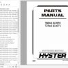 Hyster Electric Motor Hand Trucks C476 T5ZAC C477 T7ZAC Parts Manual 4095989 1