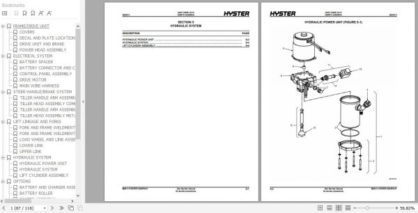Hyster Electric Motor Hand Trucks D215 W50Z Parts Manual 1615061 3