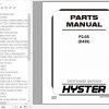 Hyster Electric Motor Hand Trucks D439 P2.0S Parts Manual 4020150 1