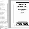 Hyster Electric Motor Hand Trucks E142 T5XT Parts Manual 897518 1