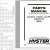 Hyster Electric Motor Hand Trucks E444 LO2.0 2.5 LO2.0S LO1.0F LO5.0 T7.0T Parts Manual 4034585 1