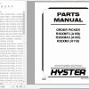 Hyster Electric Motor Narrow Aisle Trucks A185 R30XMA3 Parts Manual 1