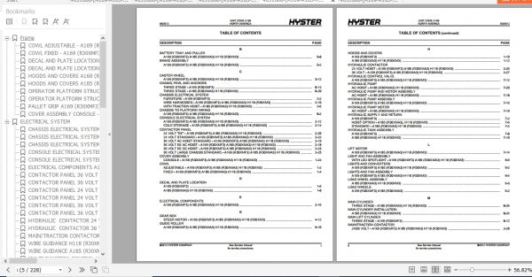 Hyster Electric Motor Narrow Aisle Trucks A185 R30XMA3 Parts Manual 3