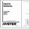 Hyster Electric Motor Narrow Aisle Trucks A217 N30FR Parts Manual 897473 1