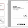 Hyster Electric Motor Narrow Aisle Trucks A465 C1.8X V40XMU Parts Manual 1496274 1