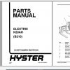 Hyster Electric Motor Narrow Aisle Trucks B210 N30AH Parts Manual 897892 1