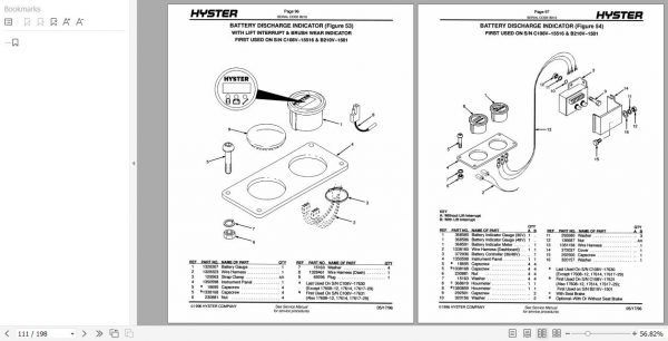 Hyster Electric Motor Narrow Aisle Trucks B210 N30AH Parts Manual 897892 2