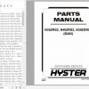 Hyster Electric Motor Narrow Aisle Trucks B265 N35ZRS2 N40ZRS2 N30ZDRS2 Parts Manual 4075009 1