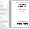 Hyster Electric Motor Narrow Aisle Trucks B448 RP2.0 RP3.0 Parts Manual 1514231 1