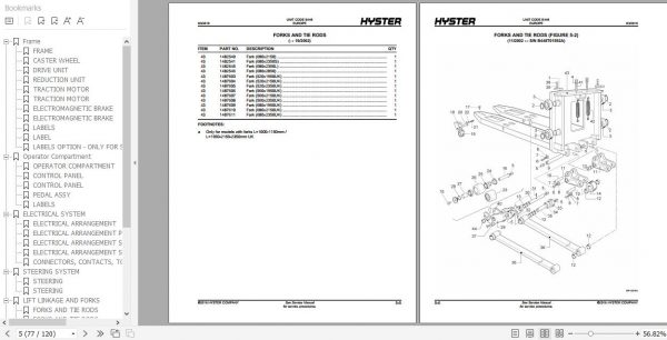 Hyster Electric Motor Narrow Aisle Trucks B448 RP2.0 RP3.0 Parts Manual 1514231 3
