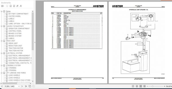 Hyster Electric Motor Narrow Aisle Trucks B450 RS1.2 RS1.5 Parts Manual 1530228 3