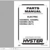 Hyster Electric Motor Narrow Aisle Trucks B471 N50XMA2 Parts Manual 1453699 1
