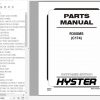 Hyster Electric Motor Narrow Aisle Trucks C174 R30XMS Parts Manual 1