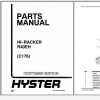 Hyster Electric Motor Narrow Aisle Trucks C176 R40EH Parts Manual 852233 1
