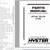 Hyster Electric Motor Narrow Aisle Trucks C449 RP2.0N RP2.5N Parts Manual 4139318 1