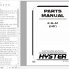 Hyster Electric Motor Narrow Aisle Trucks C457 K1.0L AC Parts Manual 4006750 1