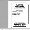 Hyster Electric Motor Narrow Aisle Trucks C470 N25XMDR3 N30 40XMR3 C471 N50XMA3 Parts Manual 1487038 1