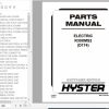 Hyster Electric Motor Narrow Aisle Trucks D174 R30XMS2 Parts Manual 1473322 1