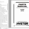 Hyster Electric Motor Narrow Aisle Trucks D210 V30ZMD Parts Manual 1569231 1
