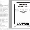 Hyster Electric Motor Narrow Aisle Trucks D435 R1.4 1.6 R1.6HD R1.6N R2.0 R2.0HD R2.5 Parts Manual 4065744 1